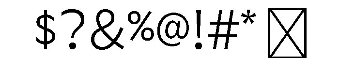ServiceGothicv0.2 Light Font OTHER CHARS