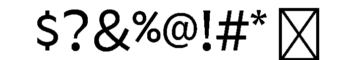 ServiceGothicv02 Regular Instance Font OTHER CHARS