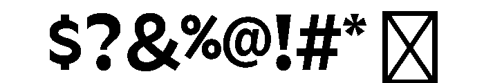 ServiceGothicv02 Semibold Instance Font OTHER CHARS