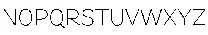 ServiceGothicv02 Thin Instance Font LOWERCASE