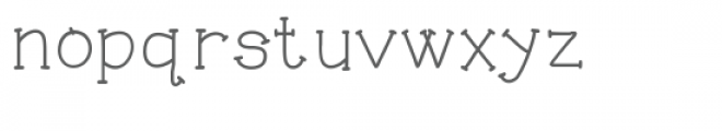 serif chunk Font LOWERCASE