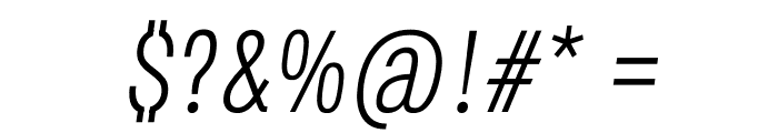 Secuela Italic Font OTHER CHARS