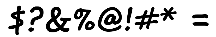 Segoe Print Bold Font OTHER CHARS