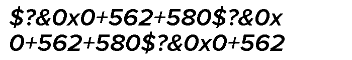 SemiBold Italic Font OTHER CHARS