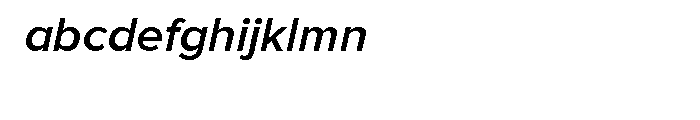 SemiBold Italic Font LOWERCASE
