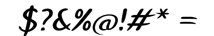 Sencha-BoldItalic Font OTHER CHARS