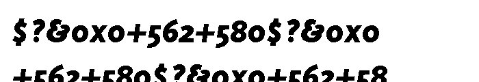 Sensibility ExtraBoldItalic Font OTHER CHARS