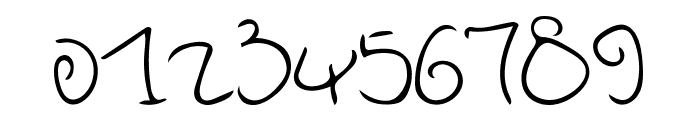 Senty Pea Handwriting Font OTHER CHARS