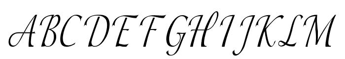 Sepherin-CondensedItalic Font UPPERCASE