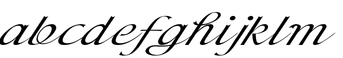 Sepherin-ExpandedItalic Font LOWERCASE
