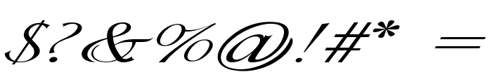 Sepherin-ExtraexpandedItalic Font OTHER CHARS
