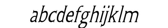 Seraph-CondensedItalic Font LOWERCASE