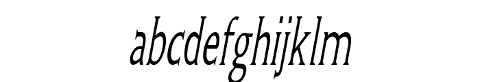 Seraph-ExtracondensedItalic Font LOWERCASE