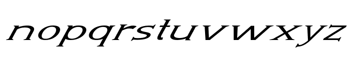 Seraph-ExtraexpandedItalic Font LOWERCASE