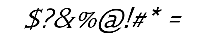 Seraph-Italic Font OTHER CHARS