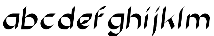 Serico Italic Font LOWERCASE