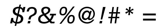 SerifaStd-Italic Font OTHER CHARS
