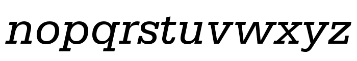 SerifaStd-Italic Font LOWERCASE