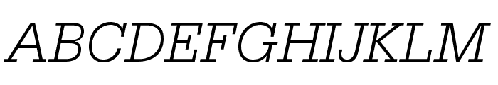 SerifaStd-LightItalic Font UPPERCASE
