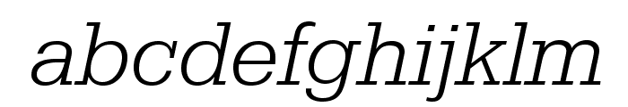 SerifaStd-LightItalic Font LOWERCASE