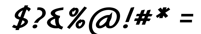 Serivan-BoldItalic Font OTHER CHARS