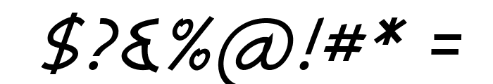 SerivanItalic Font OTHER CHARS