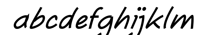 SerivanItalic Font LOWERCASE
