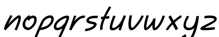 SerivanItalic Font LOWERCASE