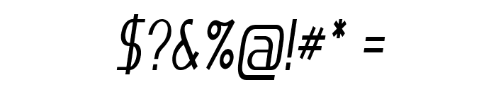 Serti-CondensedItalic Font OTHER CHARS