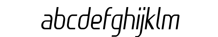 Serti-CondensedItalic Font LOWERCASE