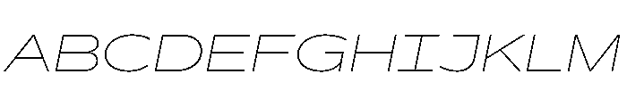 Seabass Extra Light Italic Font UPPERCASE