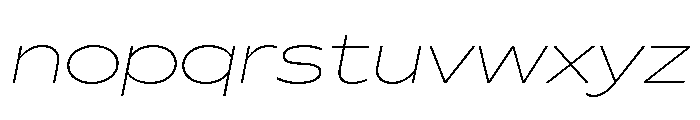 Seabass Extra Light Italic Font LOWERCASE