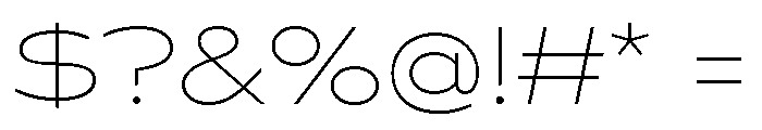 Seabass Extra Light Font OTHER CHARS
