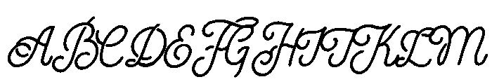 Season Times Script Regular Font UPPERCASE
