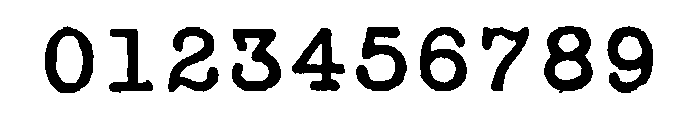 Secret Service Typewriter Regular Font OTHER CHARS