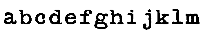 Secret Service Typewriter Regular FONT