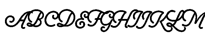 Selfie Neue Round Caps Tall Black Font UPPERCASE