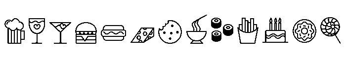 Selfie Neue Round Foodie Font UPPERCASE