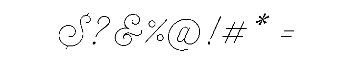 Selfie Neue Sharp Short Thin Font OTHER CHARS