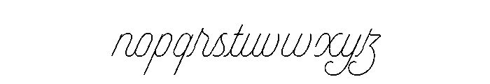 Selfie Neue Sharp Short Thin Font LOWERCASE