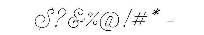 Selfie Neue Sharp Thin Font OTHER CHARS