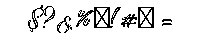 Selvedger Chicano Font OTHER CHARS