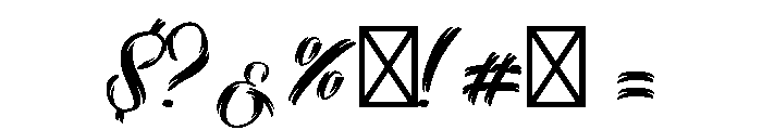 Selvedger Lettering Font OTHER CHARS
