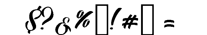 Selvedger Regular Font OTHER CHARS