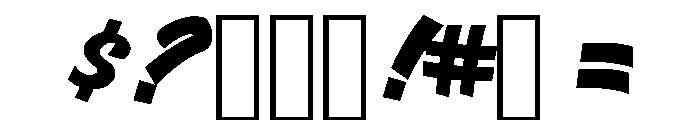 Selvedger Tag Regular Font OTHER CHARS