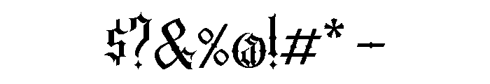 Sepian Regular Font OTHER CHARS