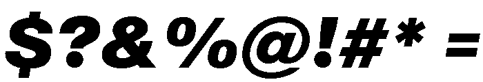 Sequel Geo Black Italic Font OTHER CHARS