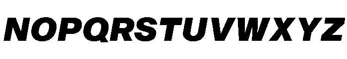 Sequel Geo Black Italic Font UPPERCASE