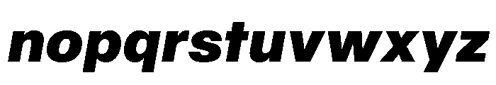 Sequel Geo Black Italic Font LOWERCASE