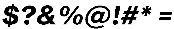 Sequel Geo Bold Italic Font OTHER CHARS